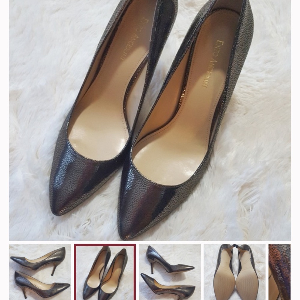 Enzo Angiolini - Call me leather pewter heels - 11